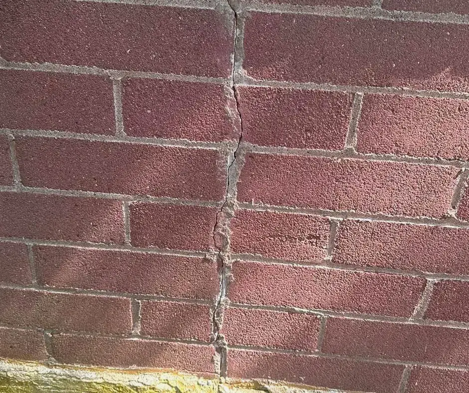 Showing Wall Basement Crack Repair in Erie, PA